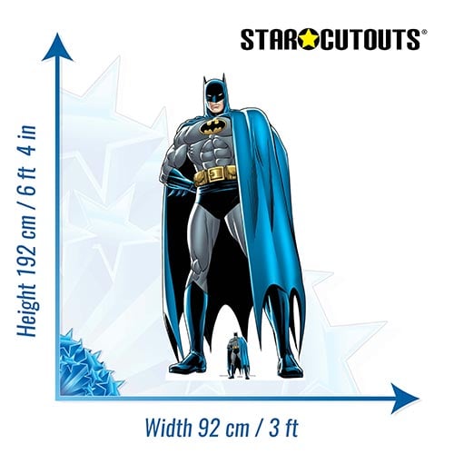 Batman Comic Style Cape DC Comics Lifesize Cardboard Cutout 192cm  Product Gallery Image